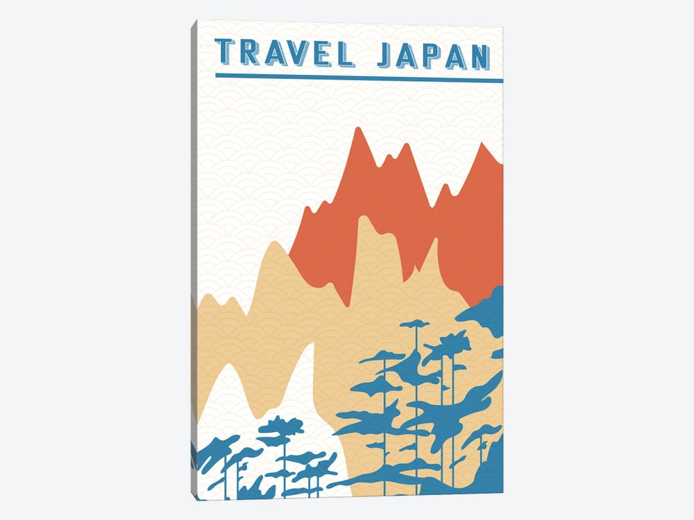 Traval Japan Minimilism III by Jay Stanley 1-piece Canvas Print