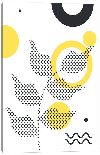 Abstract Halftone Shapes IV Canvas Art Print - Jay Stanley