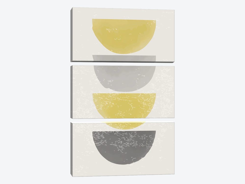 Watercolor Minimal Set I by Jay Stanley 3-piece Canvas Art Print