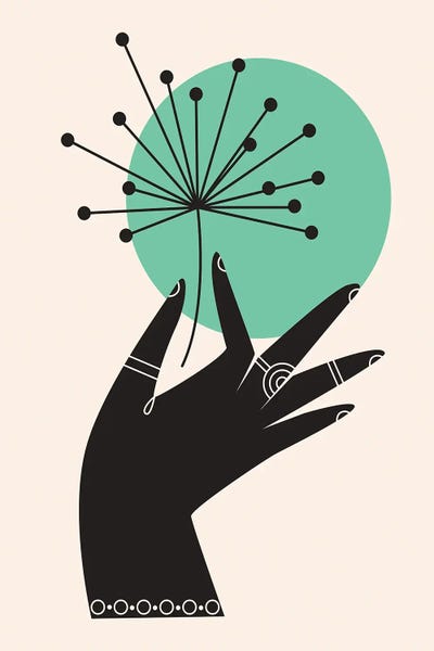 Scandinavian Office: Abstract Hand II by jay stanley