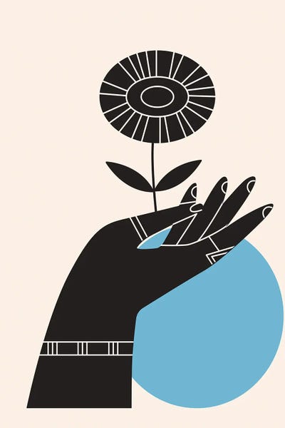 Scandinavian Office: Abstract Hand III by jay stanley