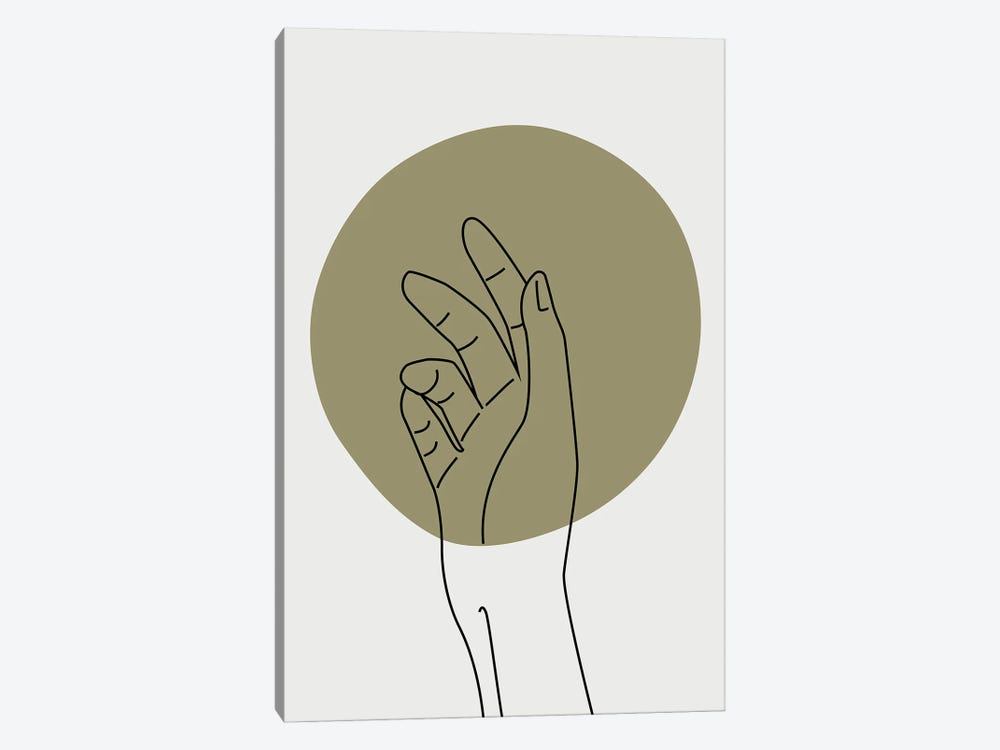 Abstract Minimal Hand I by Jay Stanley 1-piece Canvas Art