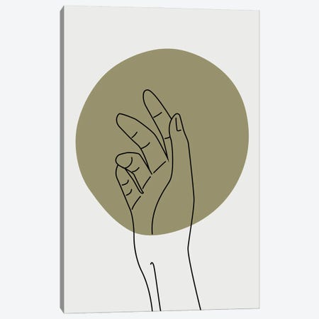 Abstract Minimal Hand I Canvas Print #STY54} by Jay Stanley Canvas Wall Art