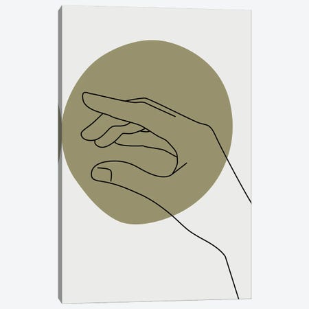 Abstract Minimal Hand II Canvas Print #STY55} by Jay Stanley Canvas Art