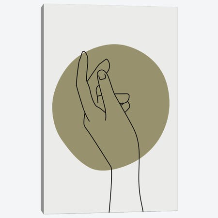 Abstract Minimal Hand III Canvas Print #STY56} by Jay Stanley Canvas Artwork