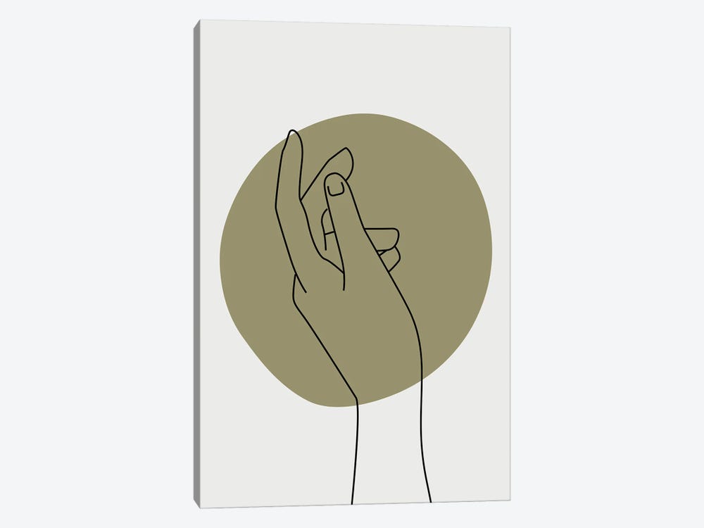 Abstract Minimal Hand III by Jay Stanley 1-piece Canvas Artwork