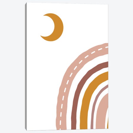 Abstract MoonVibes Canvas Print #STY58} by Jay Stanley Art Print
