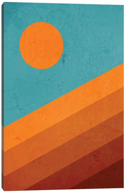 Abstract Mountain Sunrise I Canvas Art Print - Sun Art