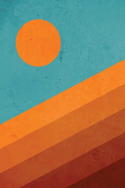 jay stanley: Abstract Mountain Sunrise I by jay stanley