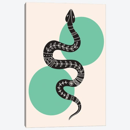 Abstract Snake Canvas Print #STY67} by Jay Stanley Art Print