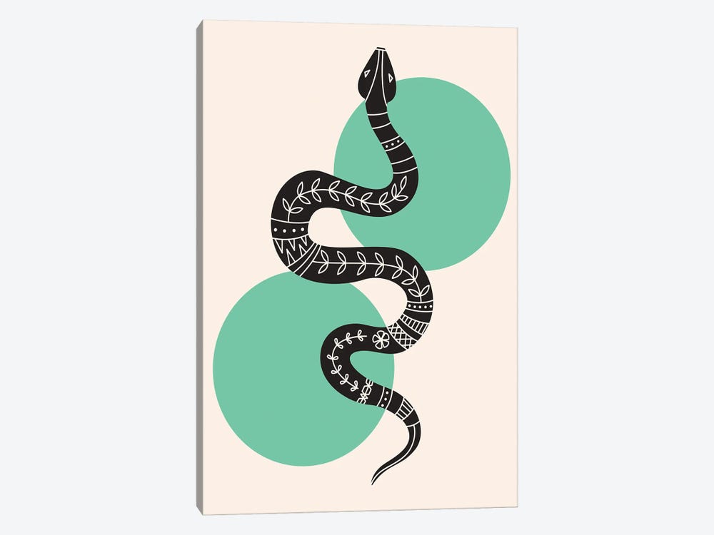 Abstract Snake by Jay Stanley 1-piece Canvas Art