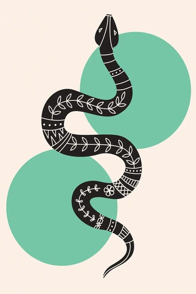 Folksy Fauna: Abstract Snake by jay stanley