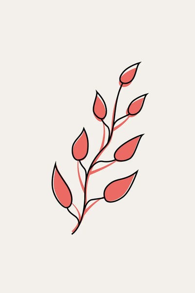 jay stanley: Abstract Tropical Leaves II by jay stanley