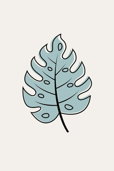 jay stanley: Abstract Tropical Leaves III by jay stanley