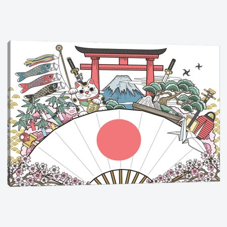 All Japan Has To Offer Canvas Print #STY73} by Jay Stanley Canvas Art Print