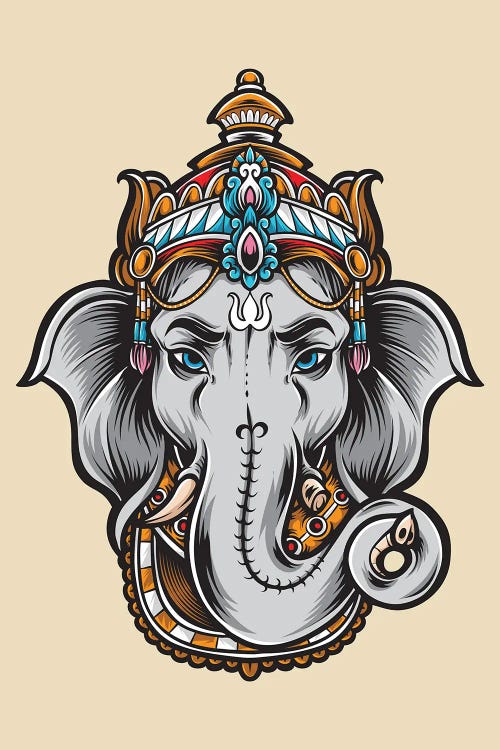 Ask Lord Ganesha by jay stanley wall art