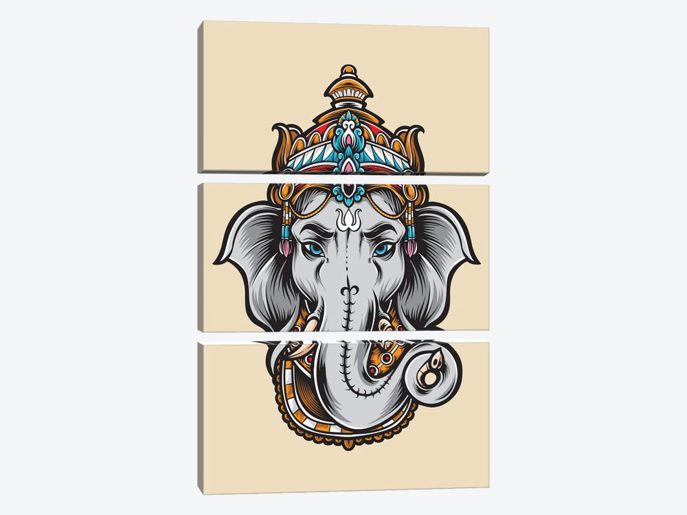 Ask Lord Ganesha by Jay Stanley 3-piece Art Print