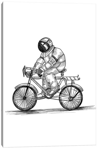 Astrobiker Canvas Art Print - Jay Stanley