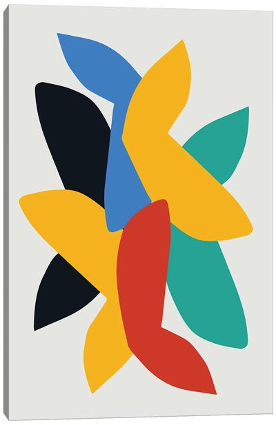 Abstract Birds Canvas Art Print - The Cut Outs Collection