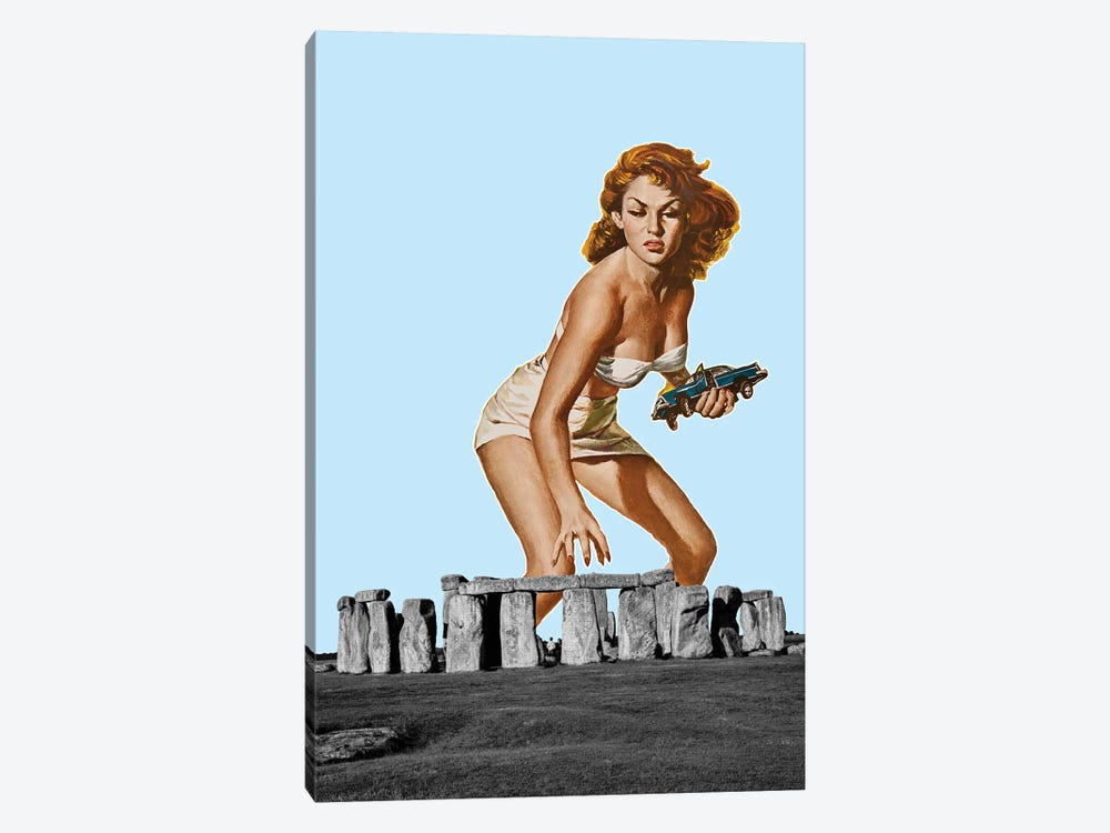 Attack On Stonehenge by Jay Stanley 1-piece Canvas Print