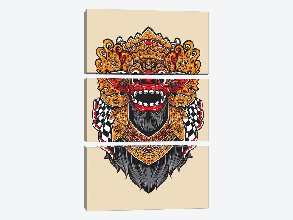 Balinese Mythology by Jay Stanley 3-piece Canvas Art
