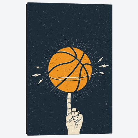 Basketball Is Fun Canvas Print #STY82} by Jay Stanley Canvas Wall Art