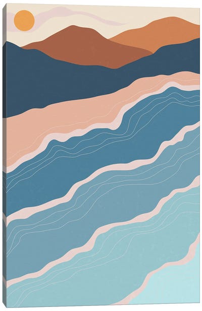 Beach And Mountains I Canvas Art Print - Jay Stanley