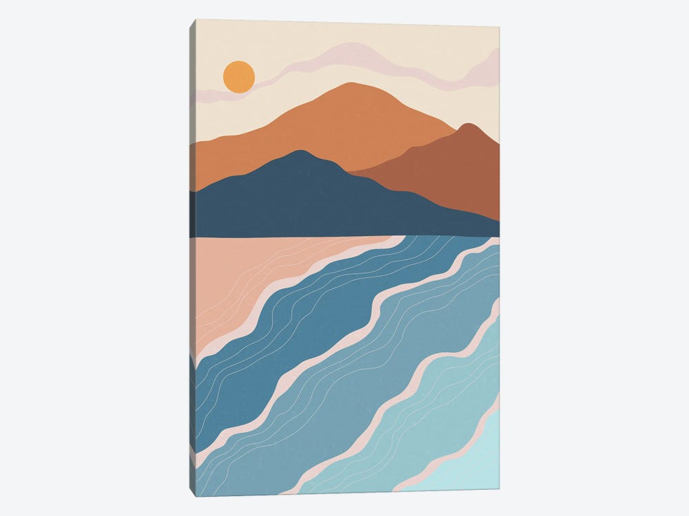 Beach And Mountains II by Jay Stanley 1-piece Canvas Art Print
