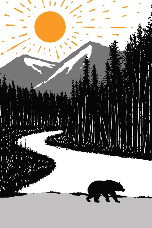 Bear By The River