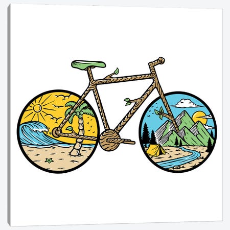 Best Bike Ride Ever Canvas Print #STY88} by Jay Stanley Canvas Artwork