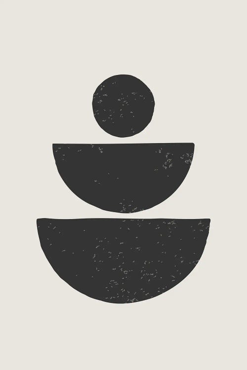 Black Abstract Shapes Series I