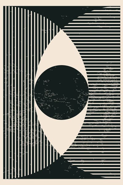 jay stanley: Black And White Geometric Shapes II by jay stanley