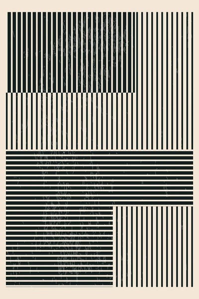 jay stanley: Black And White Geometric Shapes IV by jay stanley