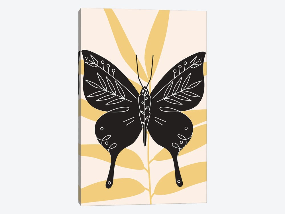 Abstract Butterfly by Jay Stanley 1-piece Canvas Art Print