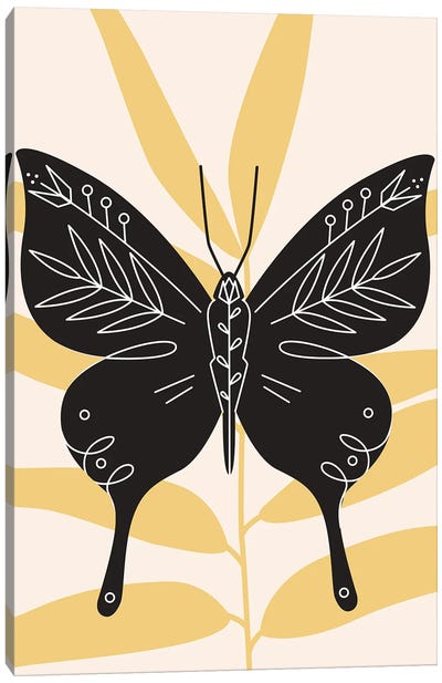 Abstract Butterfly Canvas Art Print - Jay Stanley
