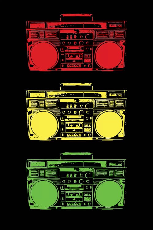 Boom Box Cubed Rasta