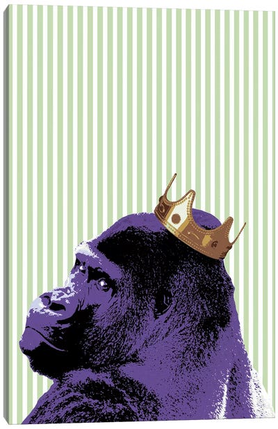 Crown Ape Canvas Art Print - Primate Art