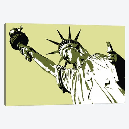 Lady Liberty Canvas Print #STZ37} by Steez Canvas Print