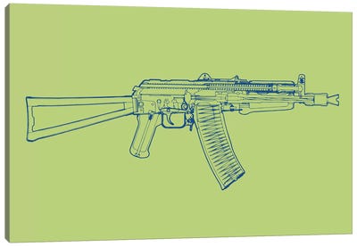 AK-47 Canvas Art Print - Military Art