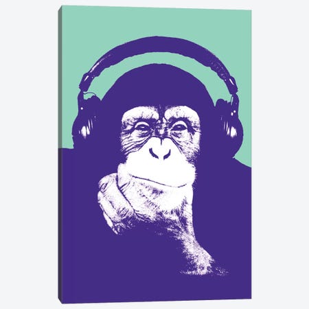 Headphones Thug Bandana  Large Canvas 3 Split Panels 16x24inch Cool Monkeys 