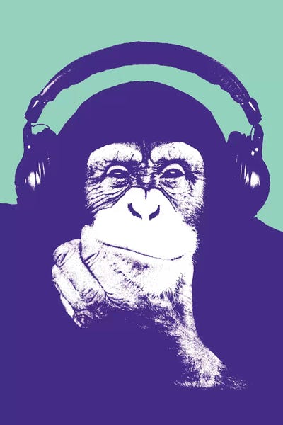 Primates: New Monkey Head III by Steez