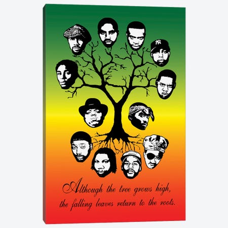 Roots Family Tree Canvas Print #STZ64} by Steez Canvas Wall Art