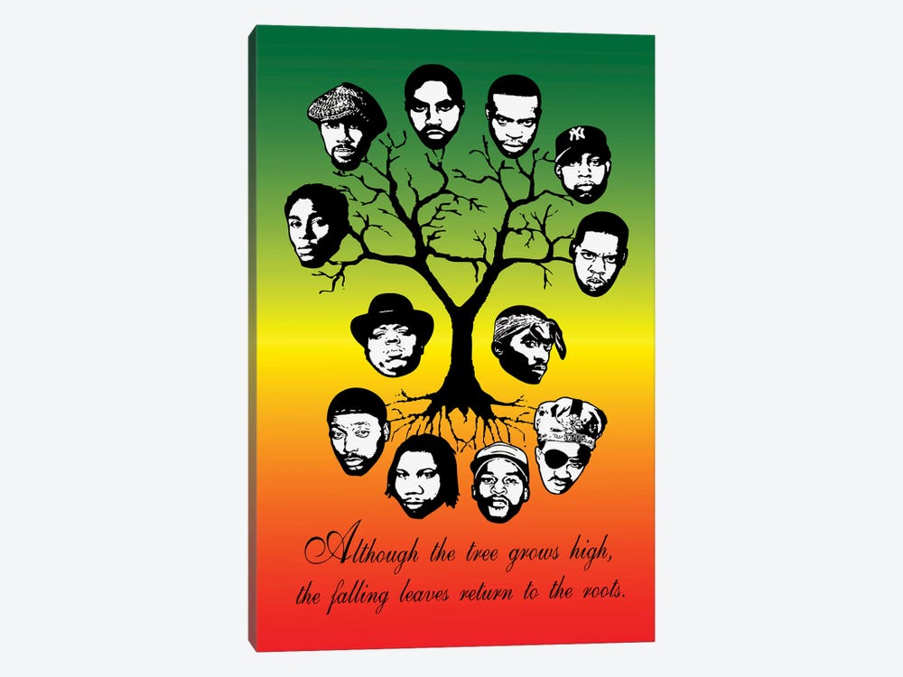 Roots Family Tree by Steez 1-piece Canvas Art Print