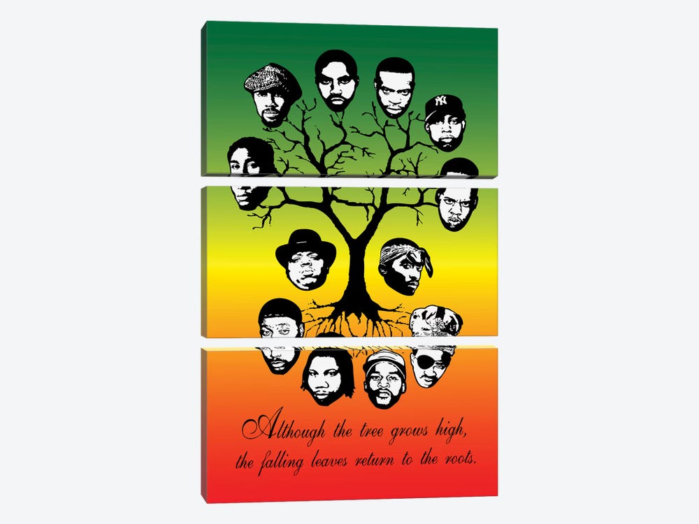Roots Family Tree by Steez 3-piece Art Print