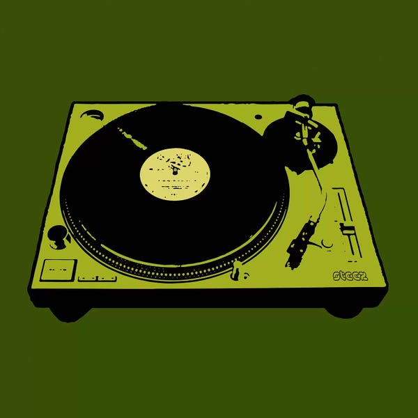 The Eighties: Turntable Army Poster by Steez