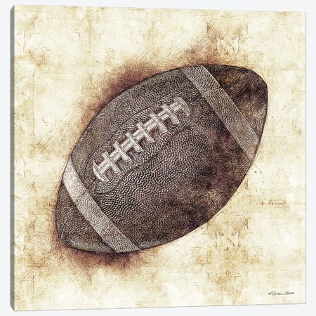 Football Sketch Canvas Print #SUB130} by Susan Ball Canvas Print