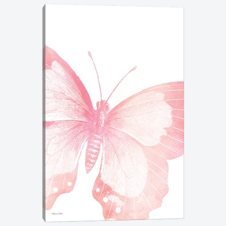 Pink Butterfly V Canvas Print #SUB134} by Susan Ball Canvas Art
