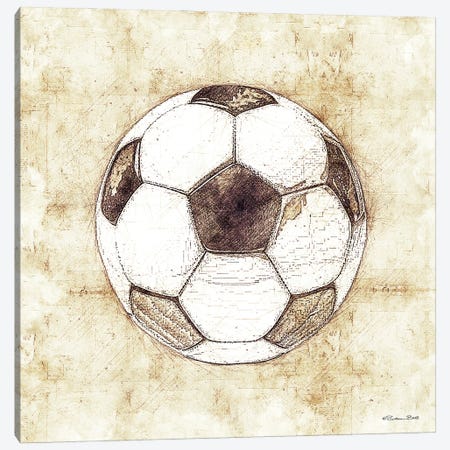 Soccer Sketch Canvas Print #SUB135} by Susan Ball Canvas Wall Art