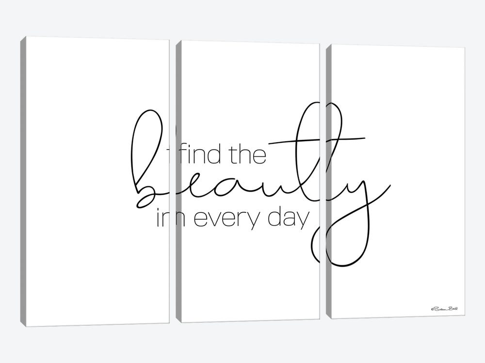 Find The Beauty In Every Day by Susan Ball 3-piece Canvas Print