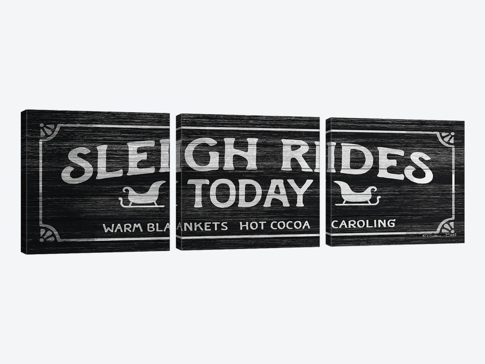 Sleigh Rides Today by Susan Ball 3-piece Canvas Art Print